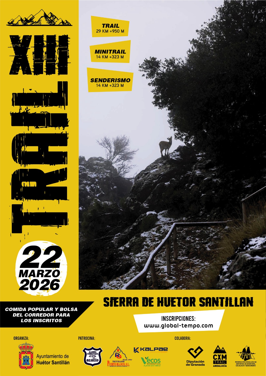 XIII TRAIL SIERRA DE HUÉTOR SANTILLÁN - CIRCUITO CXM DIPUTACIÓN DE GRANADA